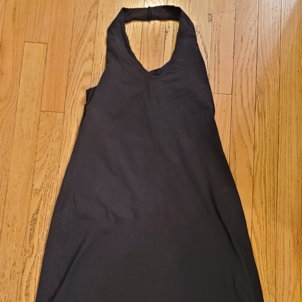 Early 00's simple black halter dress- Betty blue